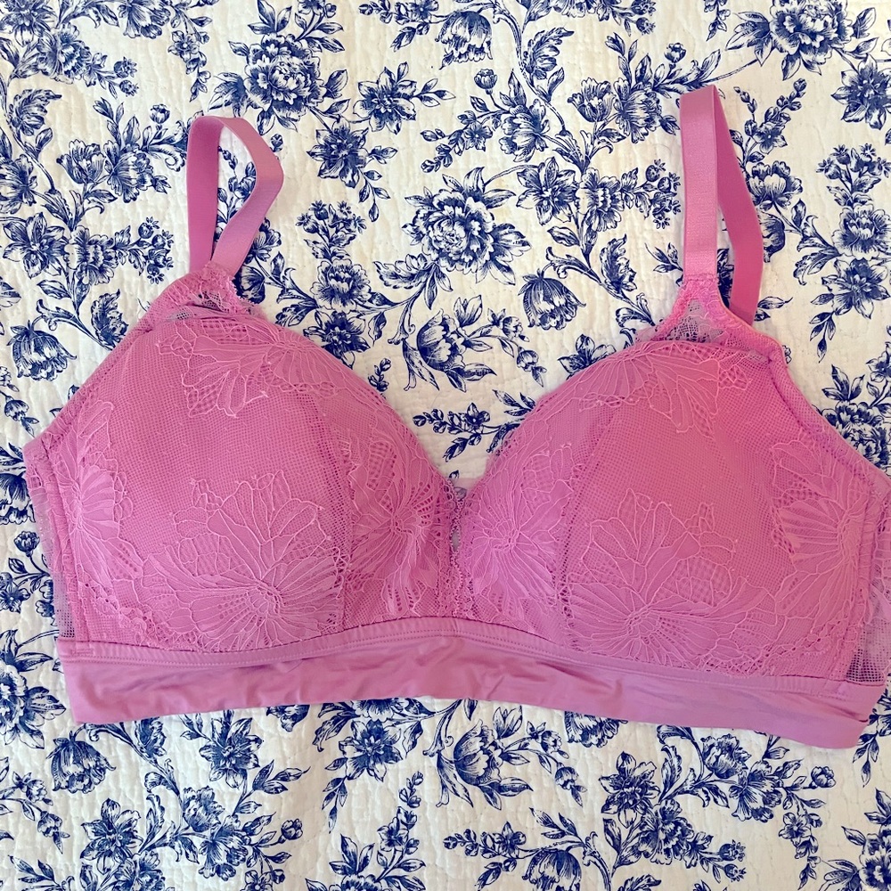 Auden Pink Lace Bra